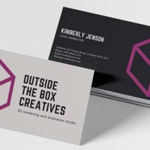 1000 Pcs Business Card - Matt Lamination 4 Colours , 2 Sides