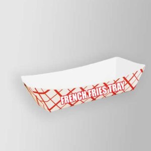 French Fries Tray (indoor) - Food Board 250gsm, 4 Color, 1 Side, Varnish