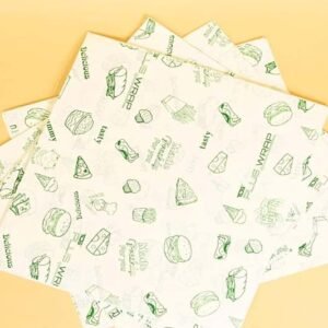 Sandwich Paper (24x34 cm) - 2 Colors , Print with food grade ink - 1 Side