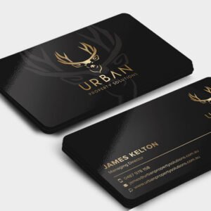 1000 Pcs Rounded Corner Gold Foil Matt Lamination 400gsm 4 Color, 2 Sides