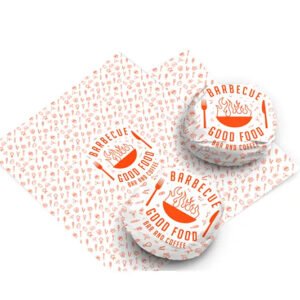 Sandwich Paper (34x32 cm) - 2 Colors , Print with food grade ink - 1 Side