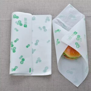 Sandwich Paper (49x34 cm) - 2 Colors , Print with food grade ink - 1 Side
